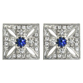 Imperial State Crown Cross Stud Earrings - TimeLine Gifts